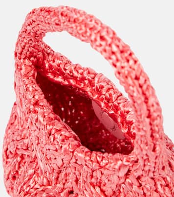 Borsa in rafia con pelle | JW Anderson