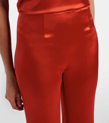 Weite Hose Atruvia aus Satin | Galvan