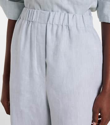 Pantalon ample Valerio en lin | Loro Piana