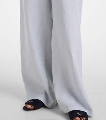 Pantalon ample Valerio en lin | Loro Piana