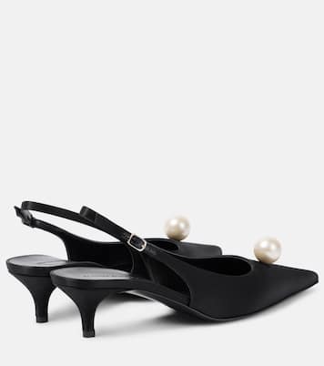 Escarpins en satin à ornements | Magda Butrym