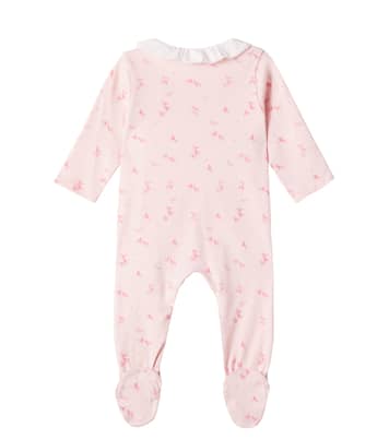 Baby cotton jersey onesie and blanket set | Chloé Kids