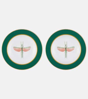 Libellula set of 2 porcelain soup plates | La DoubleJ