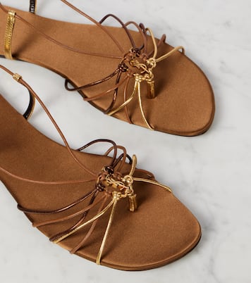 Sandales Babylone Cassandre en cuir | Saint Laurent