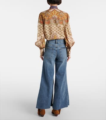 Jeans a gamba larga Le Palazzo Crop | Frame