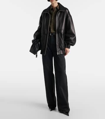 Bomber Beck in pelle | Nour Hammour