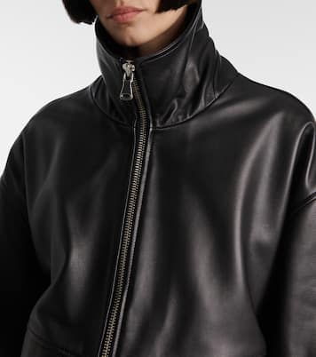 Bomber Beck in pelle | Nour Hammour