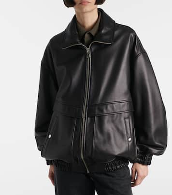 Bomber Beck in pelle | Nour Hammour