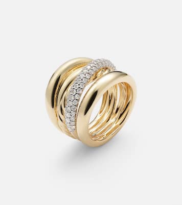 Bague DY Crossover® en or 18 ct et diamants | David Yurman