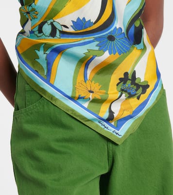 Floral silk scarf | Christopher Esber