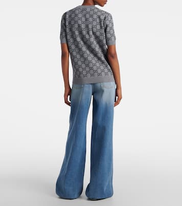 GG reversible wool-blend top | Gucci