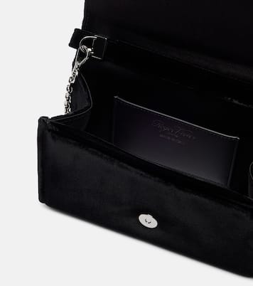 Pilgrim Micro缀饰天鹅绒手拿包 | Roger Vivier