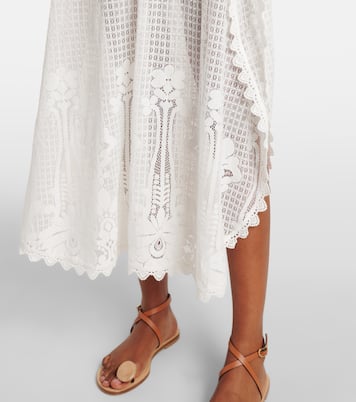 Josephine ruffled cotton-blend kaftan | Melissa Odabash