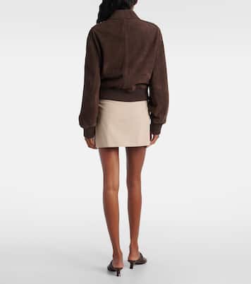 Studded suede bomber jacket | Loewe