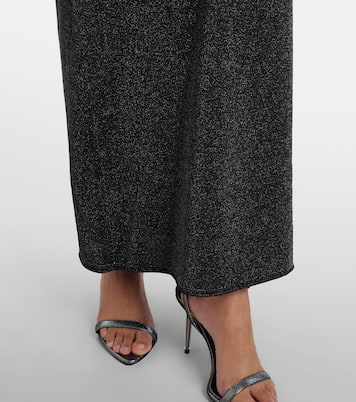 Lamé turtleneck maxi dress  | SIR