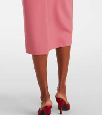 Floral-appliqué maxi dress | Oscar de la Renta