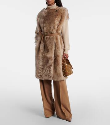 Reversible shearling coat | Yves Salomon