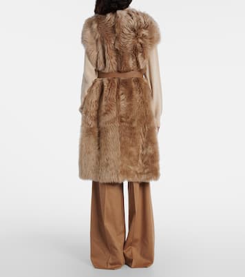 Reversible shearling coat | Yves Salomon