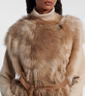 Reversible shearling coat | Yves Salomon
