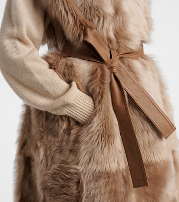 Reversible shearling coat | Yves Salomon