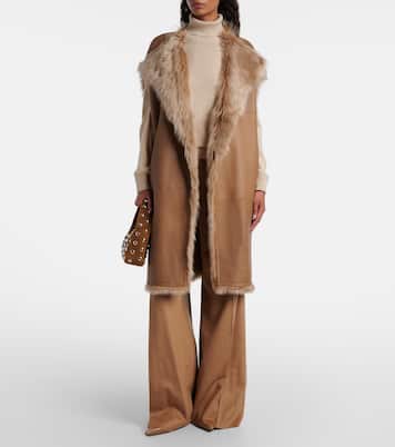 Reversible shearling coat | Yves Salomon