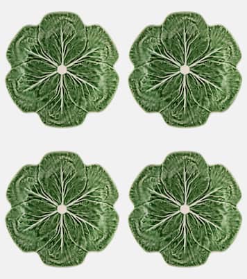 Set Cabbage aus vier Speisetellern | Bordallo Pinheiro