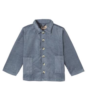 Sage cotton courduroy overshirt | Wheat