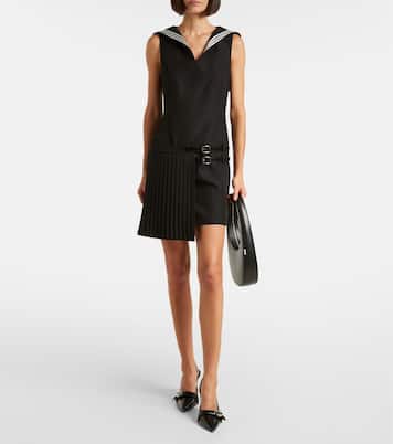Belted pleated minidress | Coperni