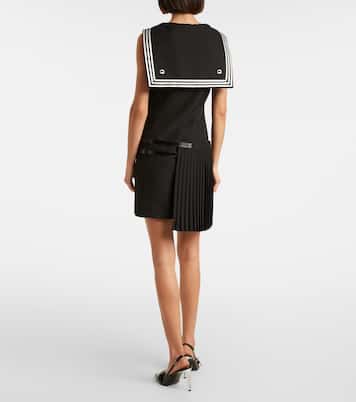 Belted pleated minidress | Coperni