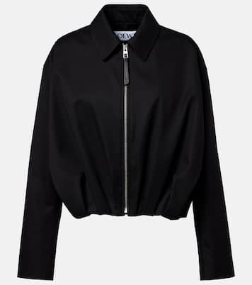 Chaqueta en sarga de algodón y seda | Loewe