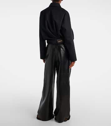 Chaqueta en sarga de algodón y seda | Loewe
