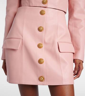 Leather miniskirt | Balmain