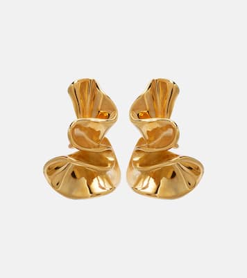 Pendientes de plata de ley bañados en oro | Bottega Veneta