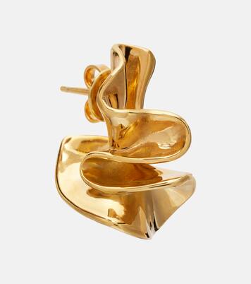 Pendientes de plata de ley bañados en oro | Bottega Veneta