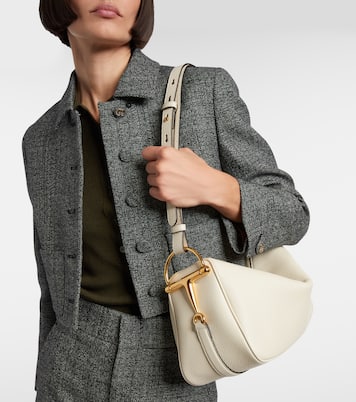 Bolso al hombro Half Horsebit Medium de piel | Gucci