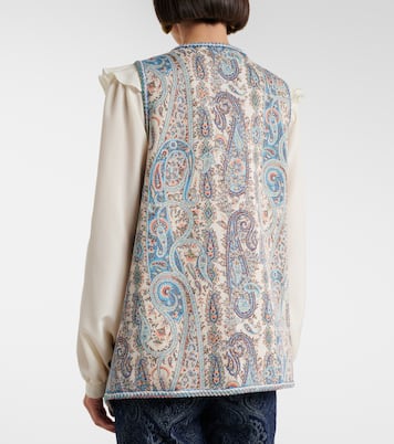 Paisley cotton-blend jacquard vest | Etro