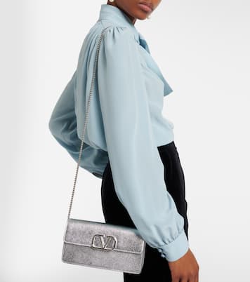 VLogo Mini leather crossbody bag | Valentino Garavani