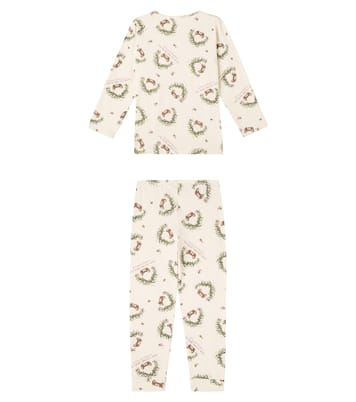 Printed cotton-blend jersey pajamas | Konges Sløjd