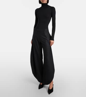 Cube 75 suede wedge mules | Alaïa