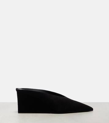 Cube 75 suede wedge mules | Alaïa