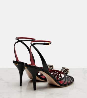 Pas De Chat 85 embellished leather sandals | Valentino Garavani