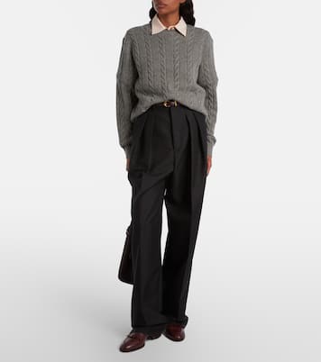 Cedar cable-knit cashmere sweater | Loro Piana