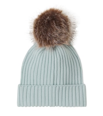 Logo ribbed-knit virgin wool beanie | Moncler Enfant