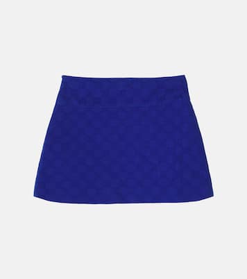 GG pleated cotton jacquard skirt | Gucci Kids