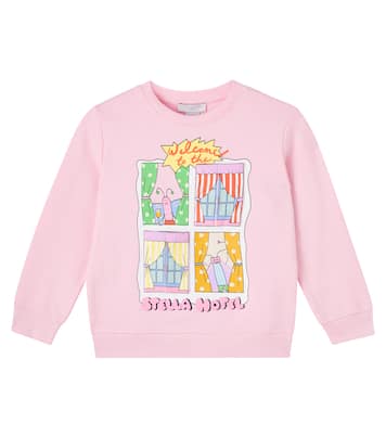 Printed cotton jersey sweatshirt | Stella McCartney Kids