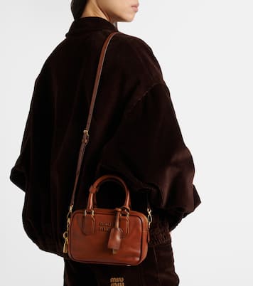 Arcadie Small leather tote bag | Miu Miu