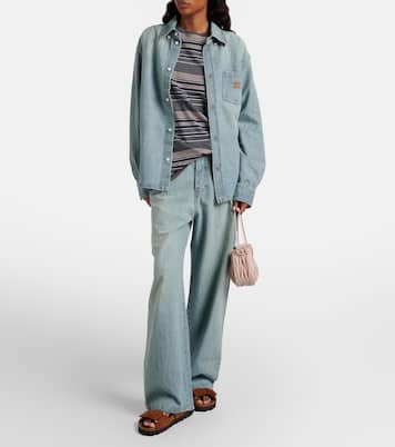 x New Balance 530 SL suede sneakers | Miu Miu