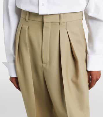 Wool and silk wide-leg pants | Saint Laurent