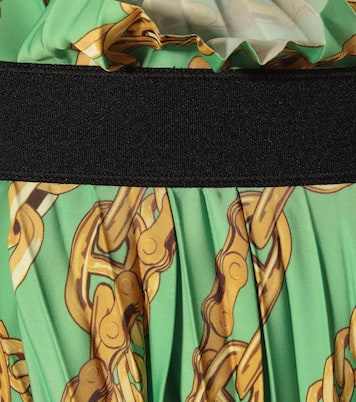 Printed asymmetric pleated skirt | Balenciaga