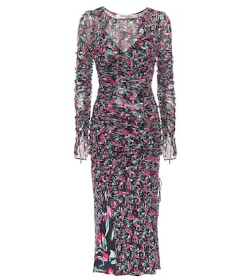 Corinne printed mesh midi dress | Diane von Furstenberg